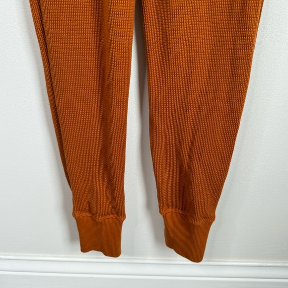 Everlane Cotton the Waffle Knit Onesie One Piece Loungewear Jumpsuit Dark Honey - Picture 5 of 10